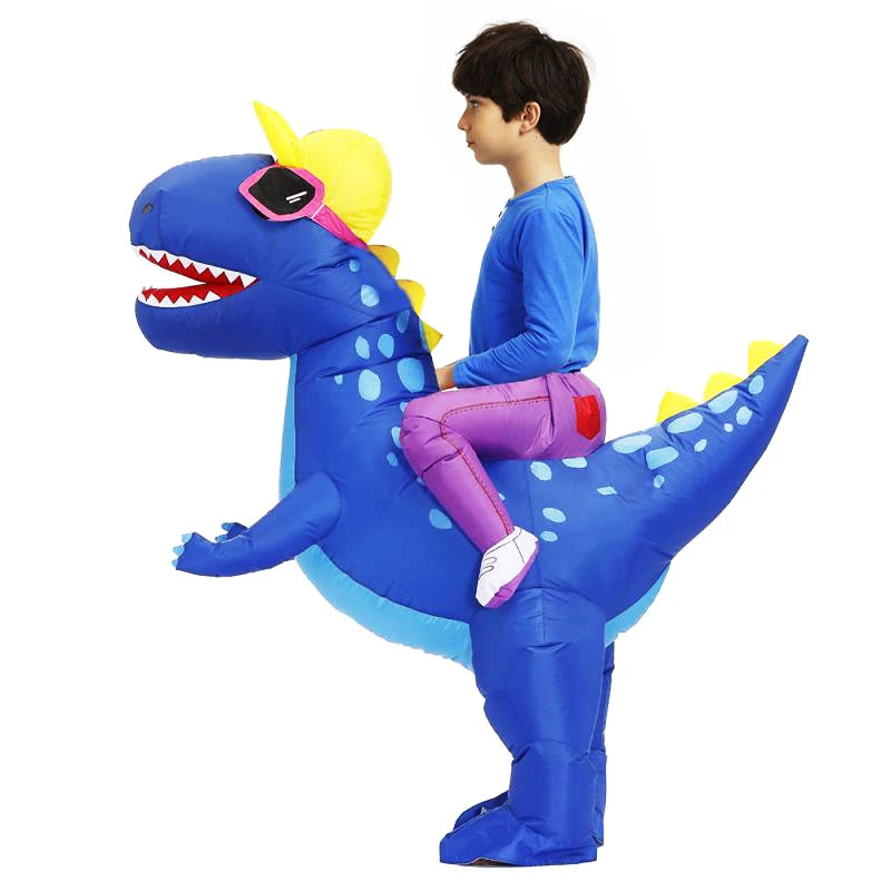 Kids Dinosaur Inflatable Costume – Fun Anime-Style Cosplay Suit for Halloween, Christmas, Purim & Party Wear – Boys & Girls Dress-Up
