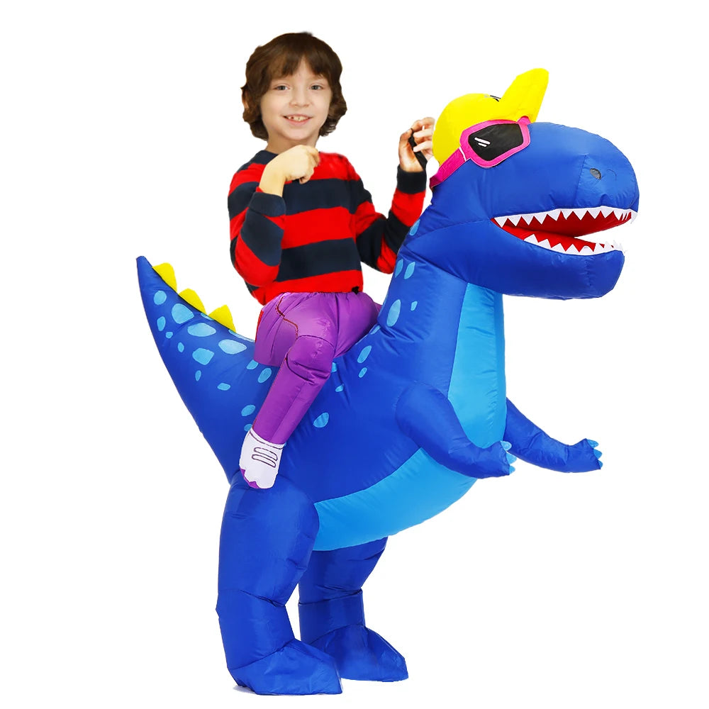Kids Dinosaur Inflatable Costume – Fun Anime-Style Cosplay Suit for Halloween, Christmas, Purim & Party Wear – Boys & Girls Dress-Up