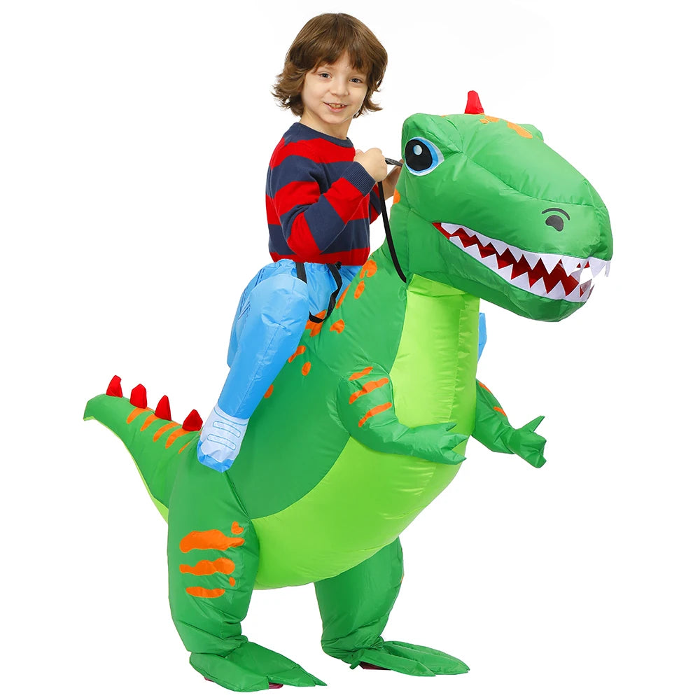 Kids Dinosaur Inflatable Costume – Fun Anime-Style Cosplay Suit for Halloween, Christmas, Purim & Party Wear – Boys & Girls Dress-Up