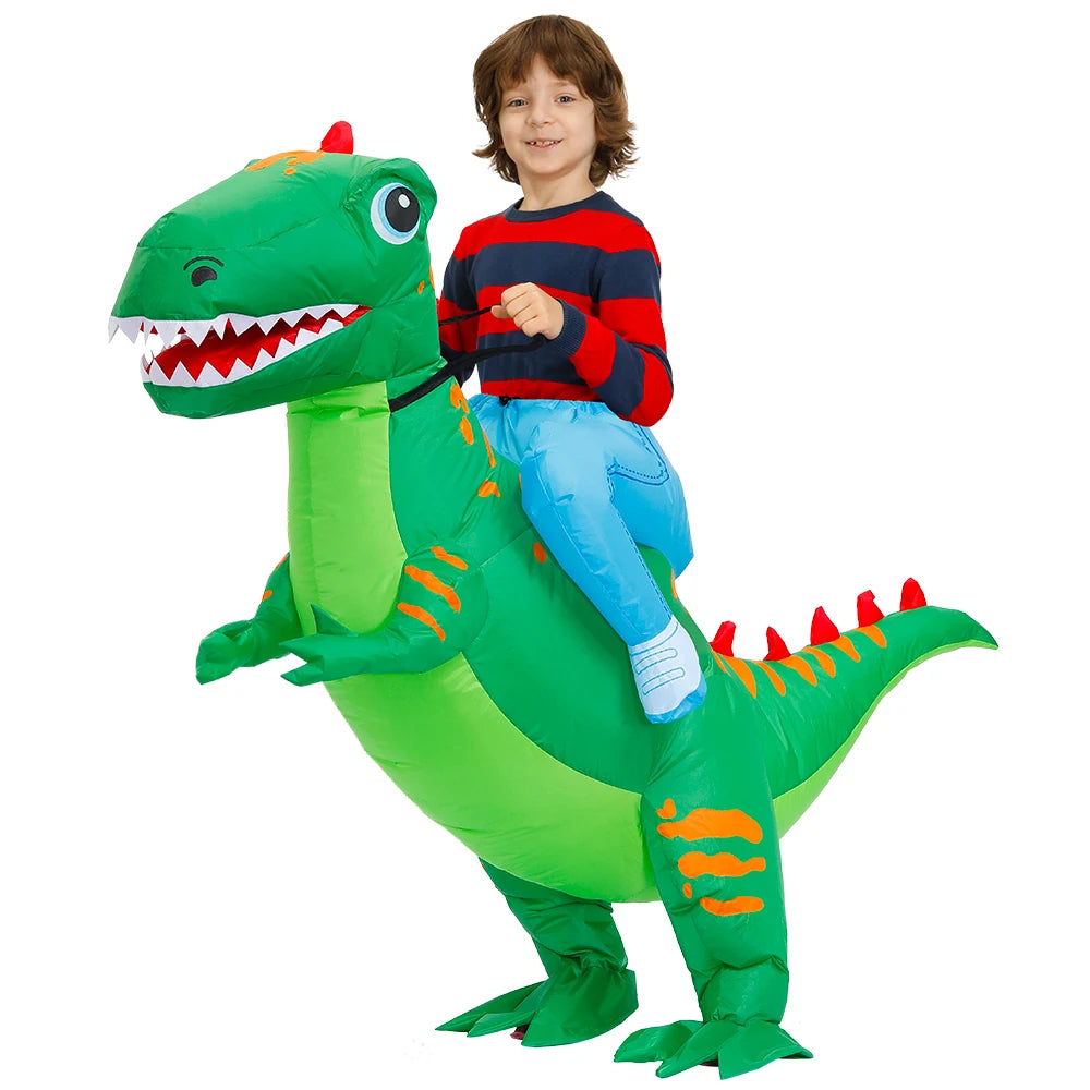 Kids Dinosaur Inflatable Costume – Fun Anime-Style Cosplay Suit for Halloween, Christmas, Purim & Party Wear – Boys & Girls Dress-Up