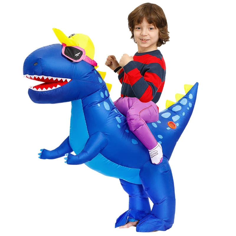 Kids Dinosaur Inflatable Costume – Fun Anime-Style Cosplay Suit for Halloween, Christmas, Purim & Party Wear – Boys & Girls Dress-Up