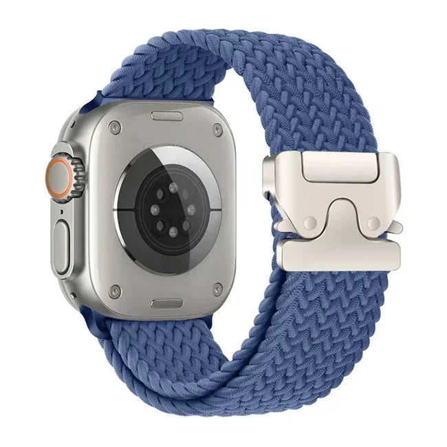Parachute Strap for Apple Watch – Braided Nylon Band Compatible with Series 10, 9, 8, 7, 6, 5, SE, Ultra (41mm, 44mm, 45mm, 46mm, 49mm)