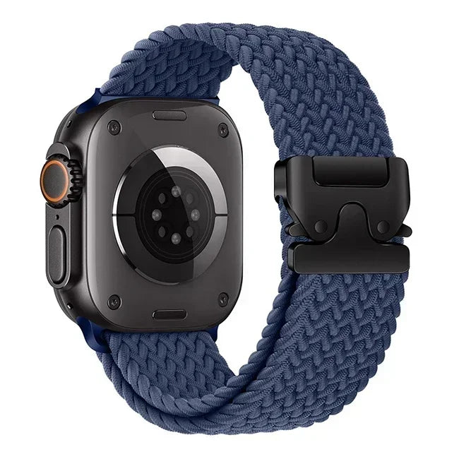 Parachute Strap for Apple Watch – Braided Nylon Band Compatible with Series 10, 9, 8, 7, 6, 5, SE, Ultra (41mm, 44mm, 45mm, 46mm, 49mm)