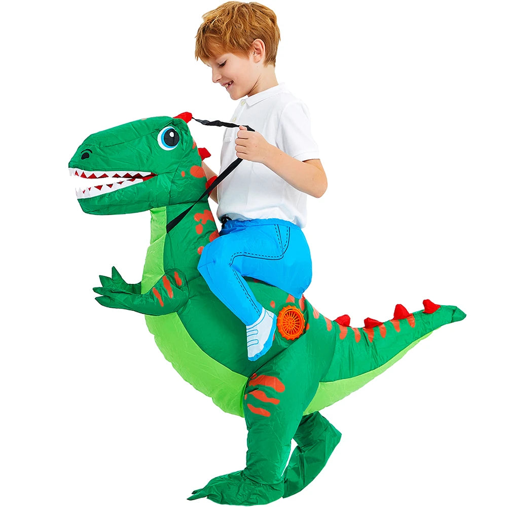 Kids Dinosaur Inflatable Costume – Fun Anime-Style Cosplay Suit for Halloween, Christmas, Purim & Party Wear – Boys & Girls Dress-Up