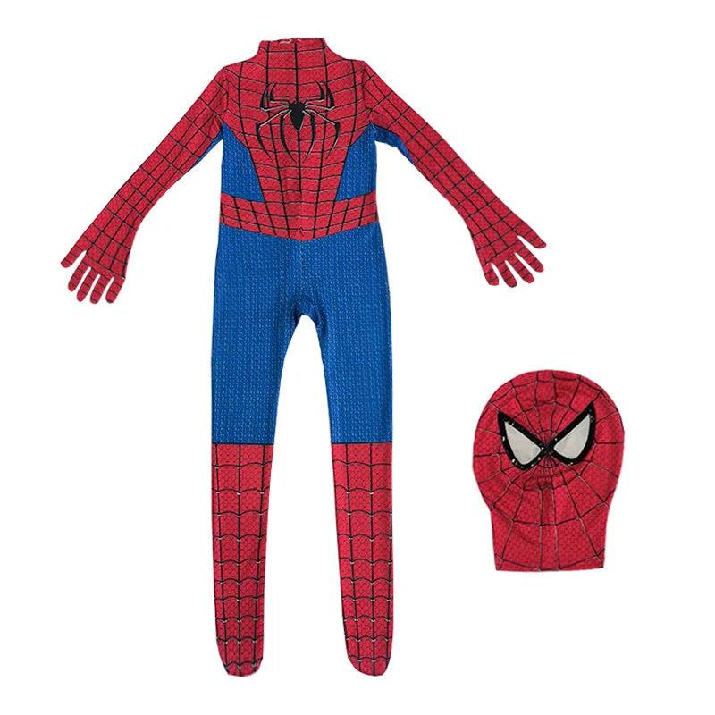2025 Spiderman Cosplay Jumpsuit – Miles Morales Superhero Zentai Costume for Boys & Girls, Halloween Carnival Fantasy Bodysuit