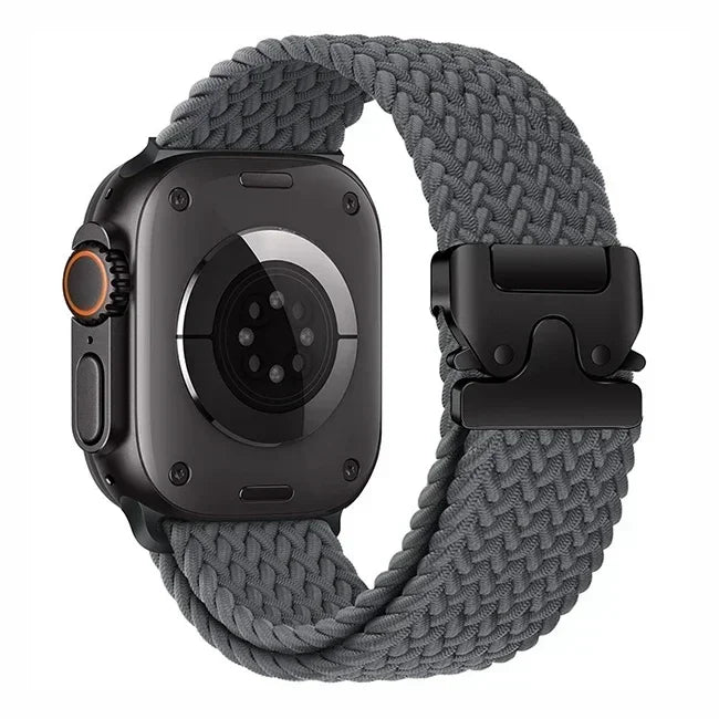 Parachute Strap for Apple Watch – Braided Nylon Band Compatible with Series 10, 9, 8, 7, 6, 5, SE, Ultra (41mm, 44mm, 45mm, 46mm, 49mm)