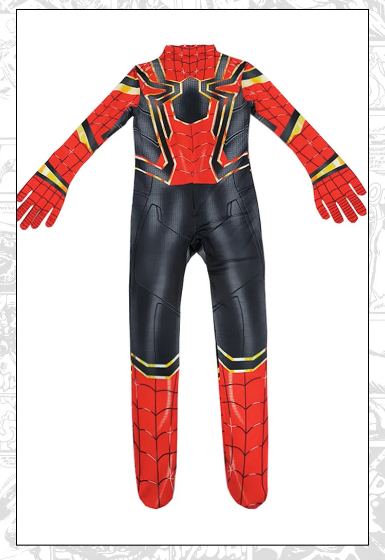 2025 Spiderman Cosplay Jumpsuit – Miles Morales Superhero Zentai Costume for Boys & Girls, Halloween Carnival Fantasy Bodysuit