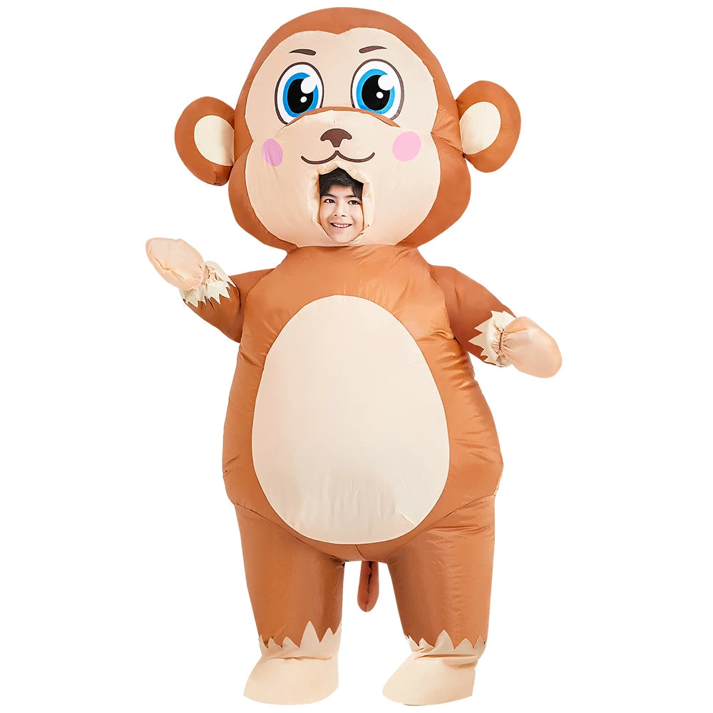 Kids Dinosaur Inflatable Costume – Fun Anime-Style Cosplay Suit for Halloween, Christmas, Purim & Party Wear – Boys & Girls Dress-Up