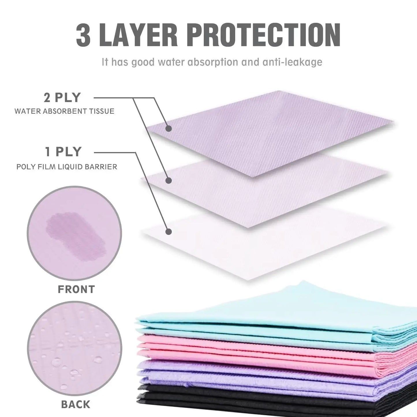 20pcs Disposable Nail Art Table Mat – Waterproof Manicure Tray Liners, Tattoo Cleaning Pads & Salon Protection