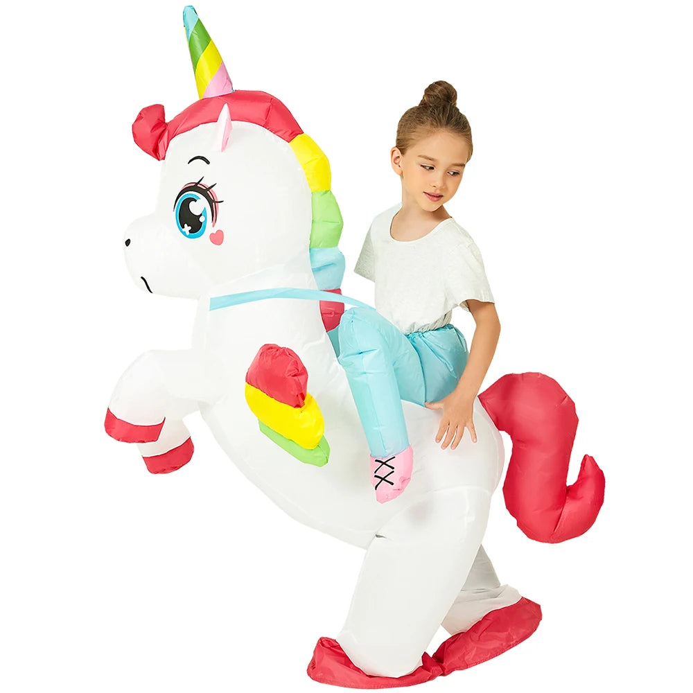 Kids Dinosaur Inflatable Costume – Fun Anime-Style Cosplay Suit for Halloween, Christmas, Purim & Party Wear – Boys & Girls Dress-Up