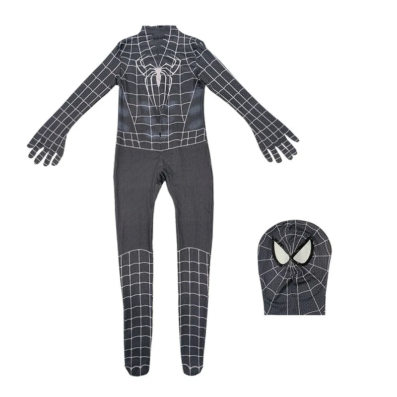 2025 Spiderman Cosplay Jumpsuit – Miles Morales Superhero Zentai Costume for Boys & Girls, Halloween Carnival Fantasy Bodysuit