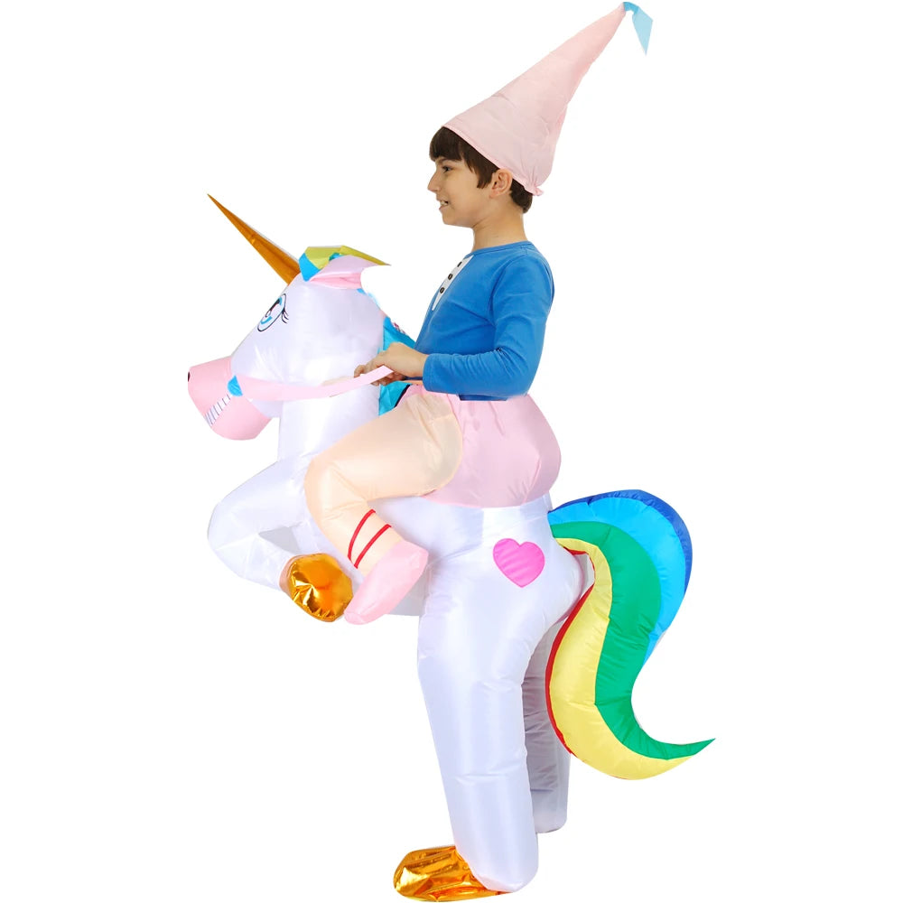 Kids Dinosaur Inflatable Costume – Fun Anime-Style Cosplay Suit for Halloween, Christmas, Purim & Party Wear – Boys & Girls Dress-Up