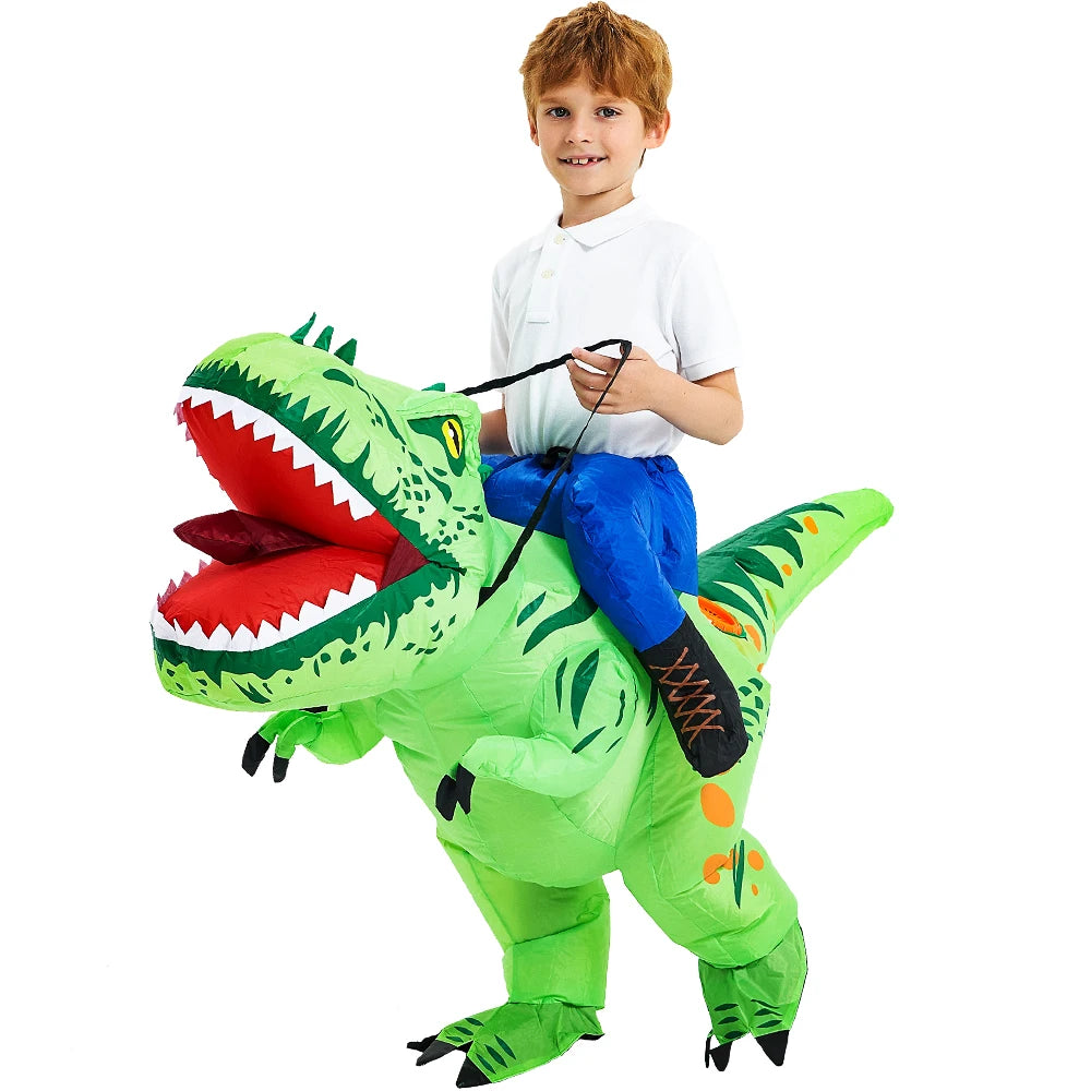 Kids Dinosaur Inflatable Costume – Fun Anime-Style Cosplay Suit for Halloween, Christmas, Purim & Party Wear – Boys & Girls Dress-Up