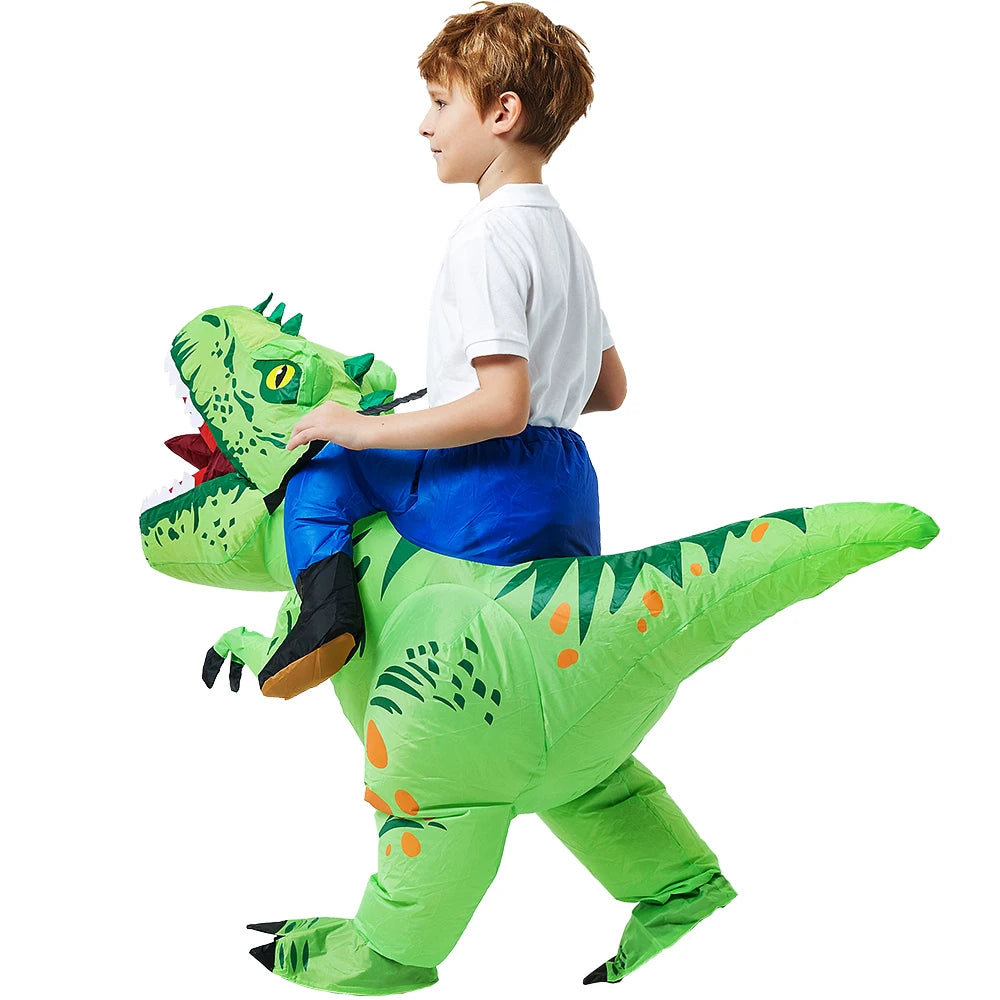 Kids Dinosaur Inflatable Costume – Fun Anime-Style Cosplay Suit for Halloween, Christmas, Purim & Party Wear – Boys & Girls Dress-Up