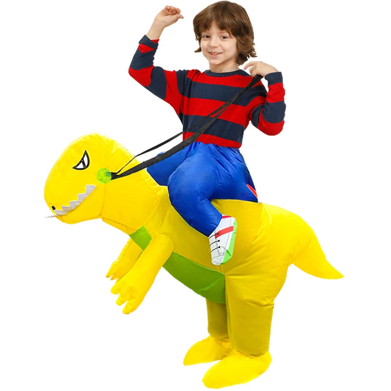 Kids Dinosaur Inflatable Costume – Fun Anime-Style Cosplay Suit for Halloween, Christmas, Purim & Party Wear – Boys & Girls Dress-Up