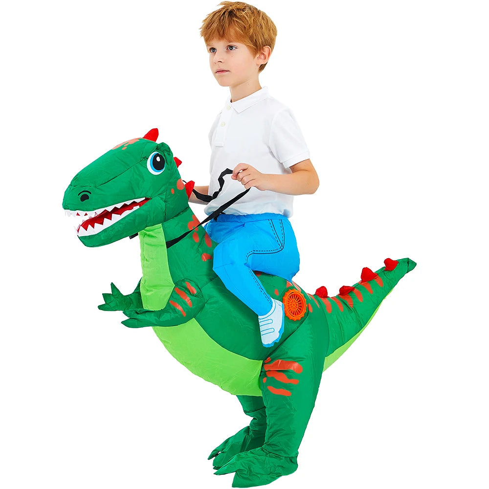 Kids Dinosaur Inflatable Costume – Fun Anime-Style Cosplay Suit for Halloween, Christmas, Purim & Party Wear – Boys & Girls Dress-Up