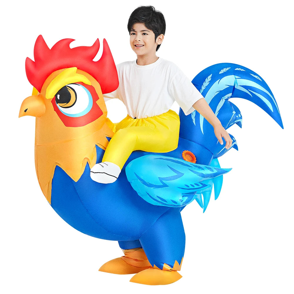 Kids Dinosaur Inflatable Costume – Fun Anime-Style Cosplay Suit for Halloween, Christmas, Purim & Party Wear – Boys & Girls Dress-Up