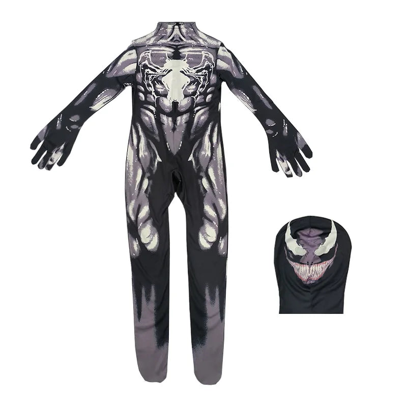 2025 Spiderman Cosplay Jumpsuit – Miles Morales Superhero Zentai Costume for Boys & Girls, Halloween Carnival Fantasy Bodysuit
