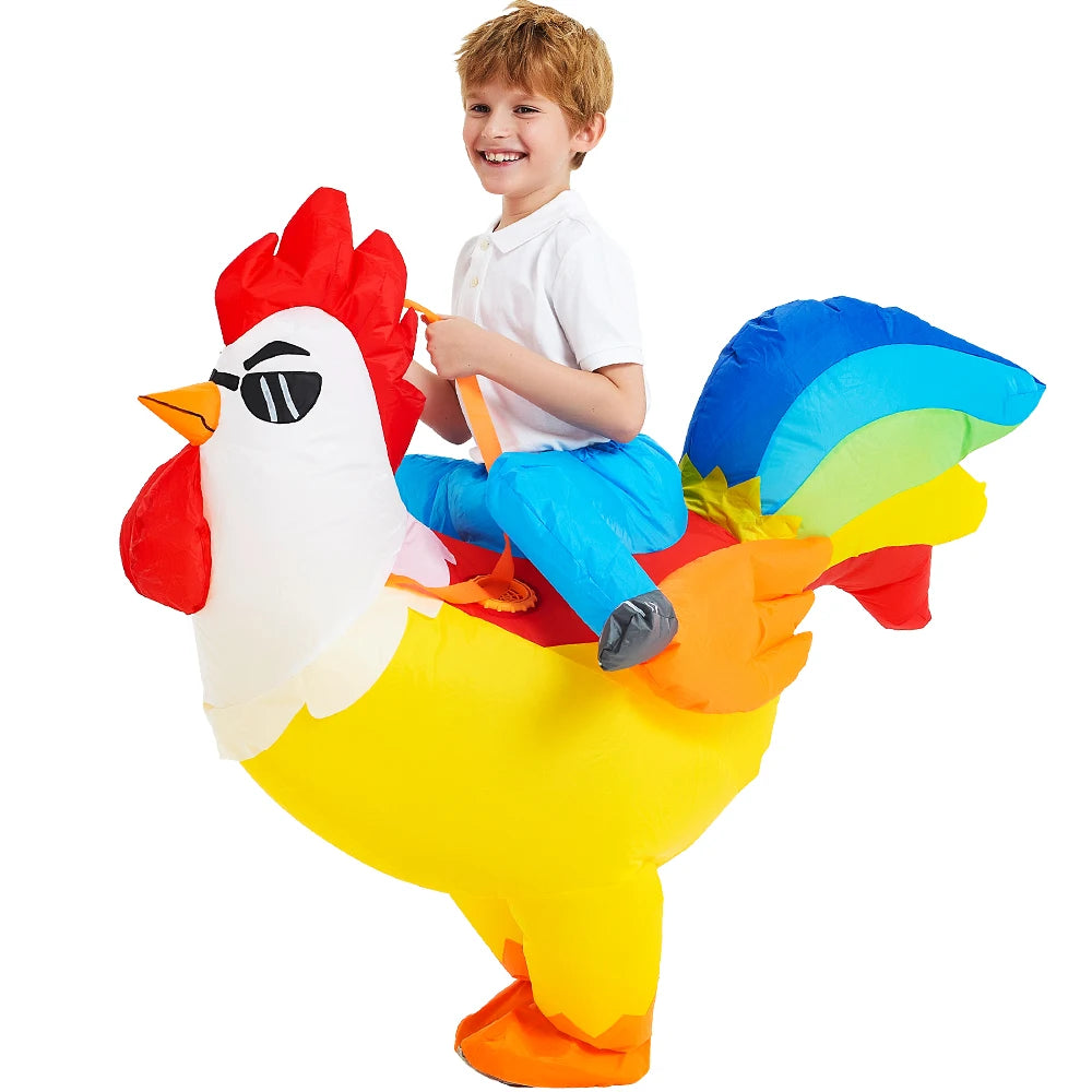 Kids Dinosaur Inflatable Costume – Fun Anime-Style Cosplay Suit for Halloween, Christmas, Purim & Party Wear – Boys & Girls Dress-Up
