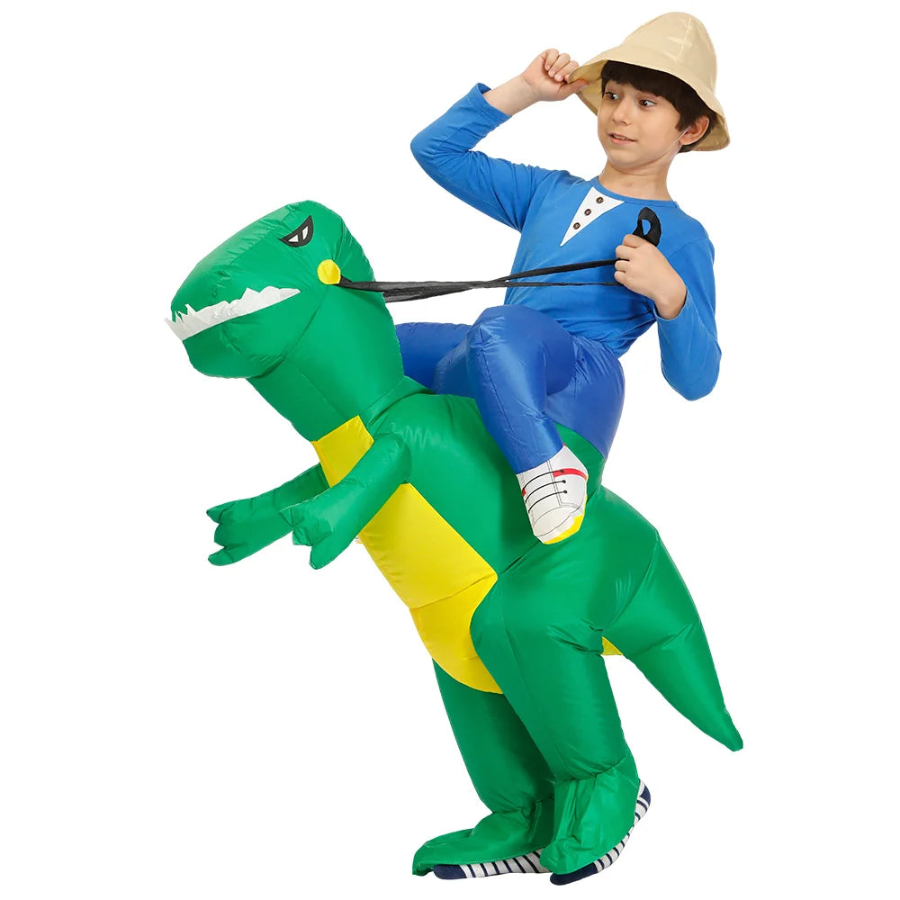 Kids Dinosaur Inflatable Costume – Fun Anime-Style Cosplay Suit for Halloween, Christmas, Purim & Party Wear – Boys & Girls Dress-Up