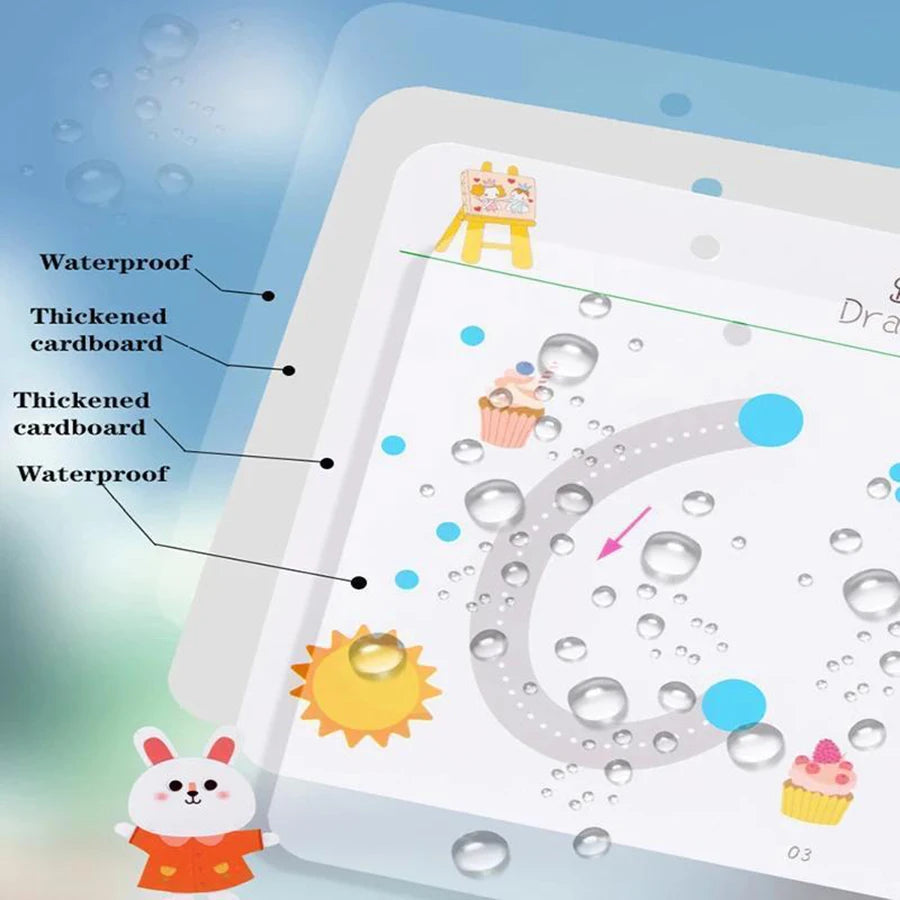 Reusable Toddler Tracing Workbook – Magical Pen Control Practice, Drawing & Writing Educational Copybook for Early Learning