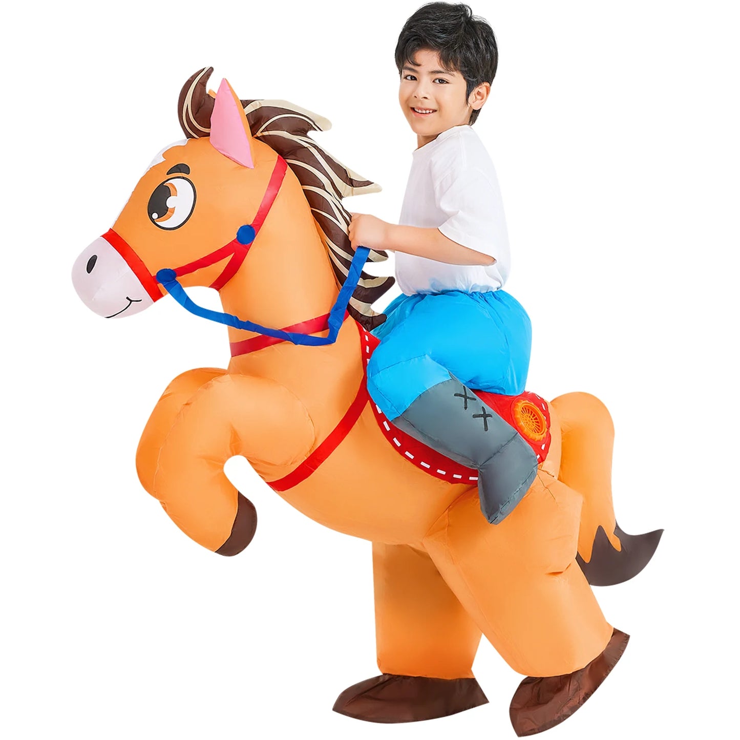 Kids Dinosaur Inflatable Costume – Fun Anime-Style Cosplay Suit for Halloween, Christmas, Purim & Party Wear – Boys & Girls Dress-Up