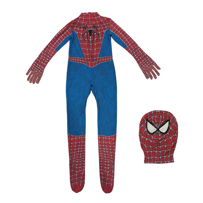 2025 Spiderman Cosplay Jumpsuit – Miles Morales Superhero Zentai Costume for Boys & Girls, Halloween Carnival Fantasy Bodysuit