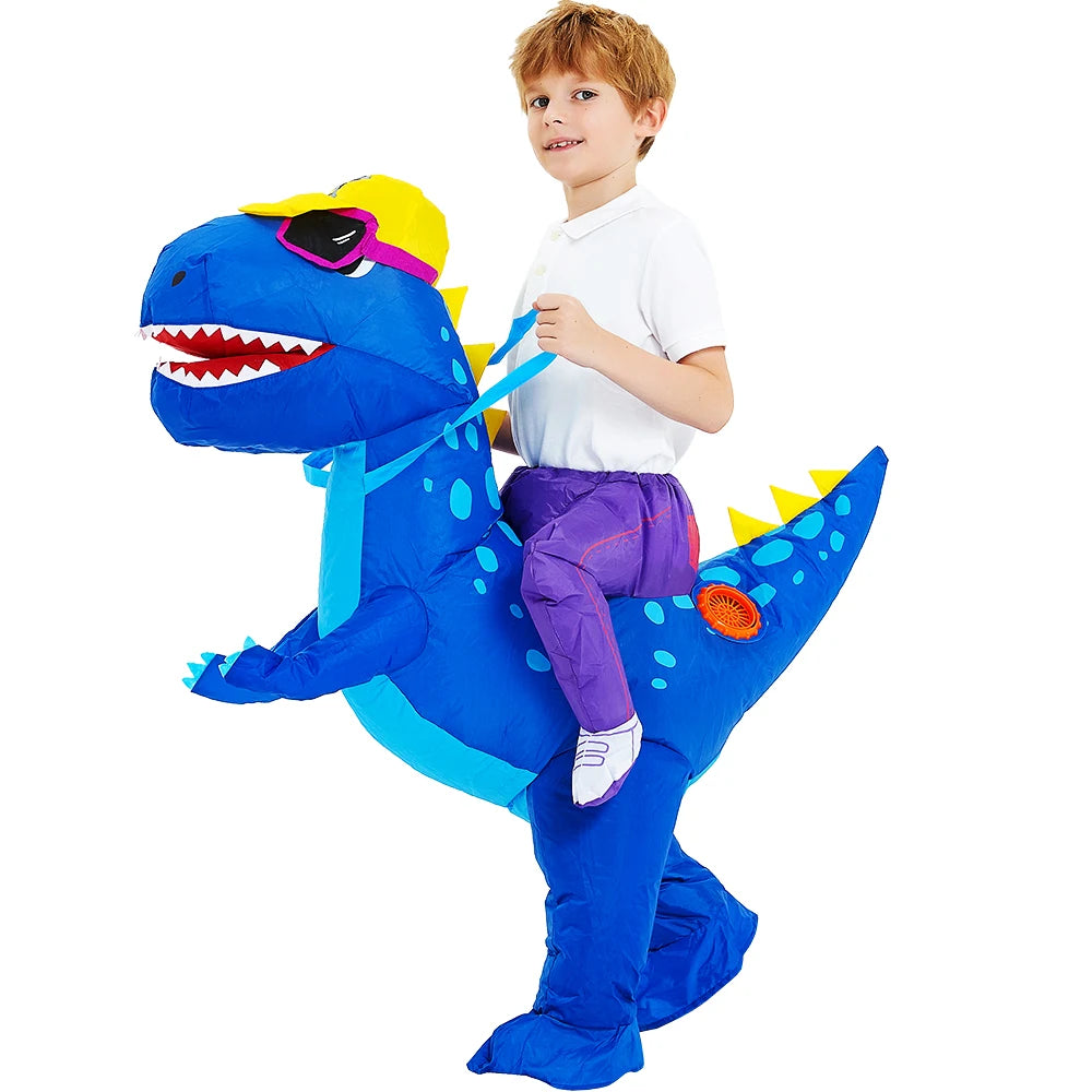Kids Dinosaur Inflatable Costume – Fun Anime-Style Cosplay Suit for Halloween, Christmas, Purim & Party Wear – Boys & Girls Dress-Up
