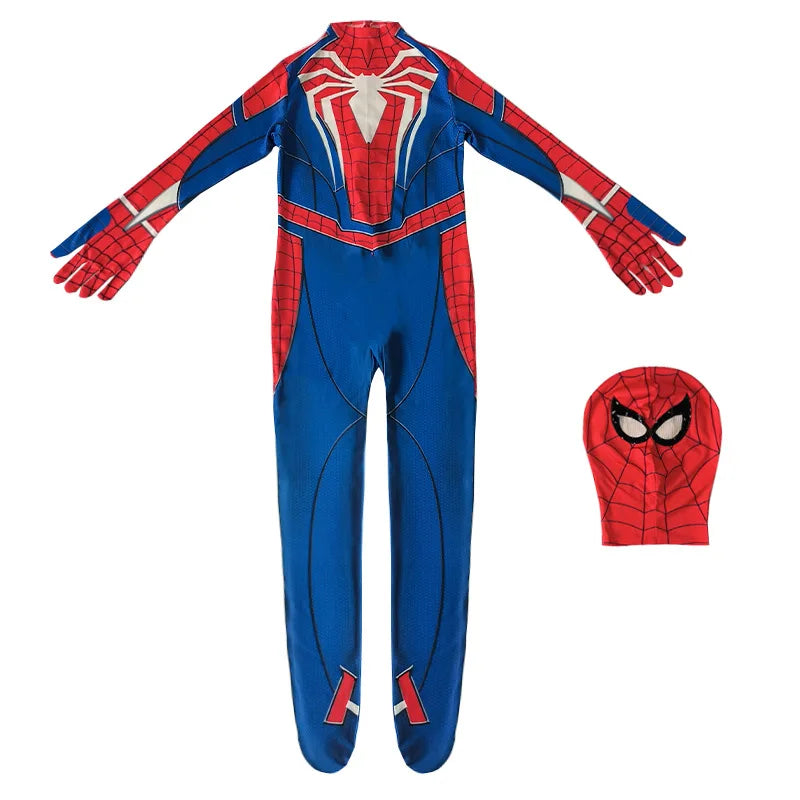 2025 Spiderman Cosplay Jumpsuit – Miles Morales Superhero Zentai Costume for Boys & Girls, Halloween Carnival Fantasy Bodysuit