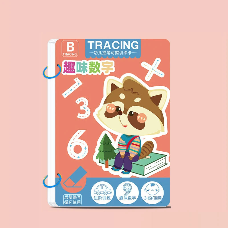 Reusable Toddler Tracing Workbook – Magical Pen Control Practice, Drawing & Writing Educational Copybook for Early Learning