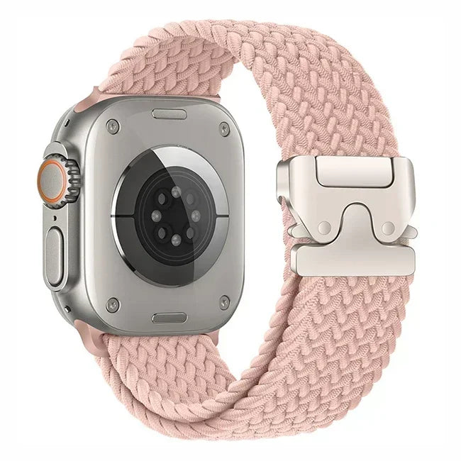 Parachute Strap for Apple Watch – Braided Nylon Band Compatible with Series 10, 9, 8, 7, 6, 5, SE, Ultra (41mm, 44mm, 45mm, 46mm, 49mm)