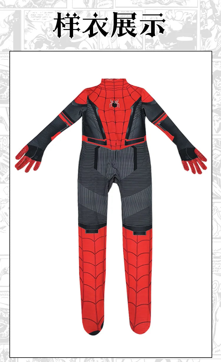 2025 Spiderman Cosplay Jumpsuit – Miles Morales Superhero Zentai Costume for Boys & Girls, Halloween Carnival Fantasy Bodysuit
