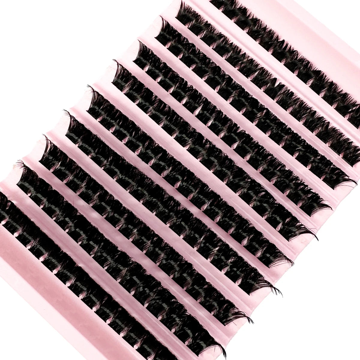 160D 10-Row Individual Faux Mink Lashes – Natural-Look Eyelash Extensions for Volume, Clusters