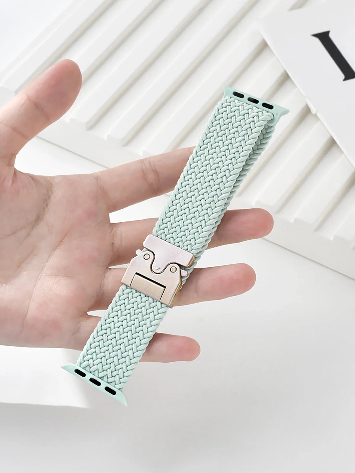 Parachute Strap for Apple Watch – Braided Nylon Band Compatible with Series 10, 9, 8, 7, 6, 5, SE, Ultra (41mm, 44mm, 45mm, 46mm, 49mm)