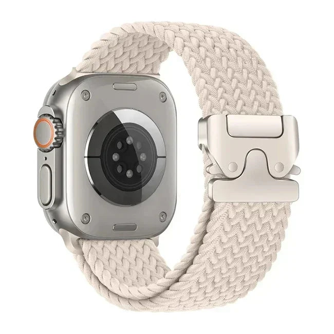 Parachute Strap for Apple Watch – Braided Nylon Band Compatible with Series 10, 9, 8, 7, 6, 5, SE, Ultra (41mm, 44mm, 45mm, 46mm, 49mm)