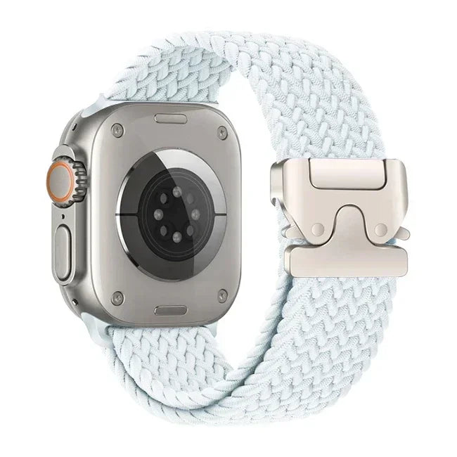 Parachute Strap for Apple Watch – Braided Nylon Band Compatible with Series 10, 9, 8, 7, 6, 5, SE, Ultra (41mm, 44mm, 45mm, 46mm, 49mm)
