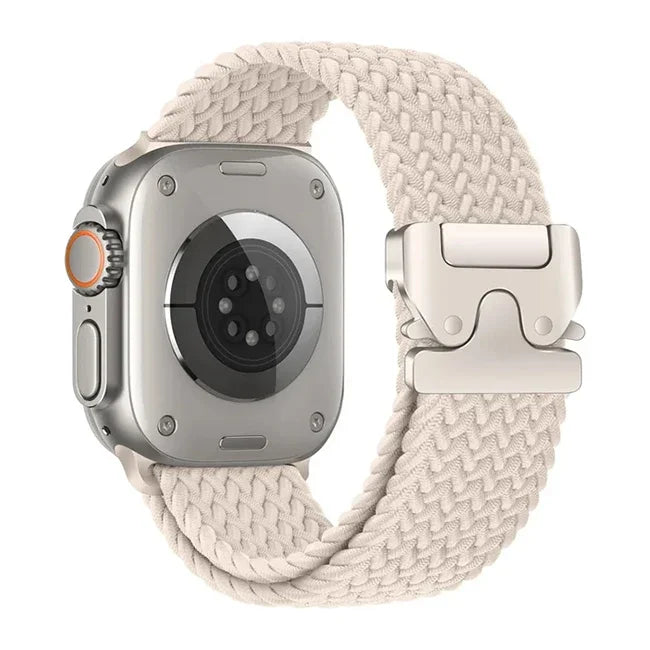 Parachute Strap for Apple Watch – Braided Nylon Band Compatible with Series 10, 9, 8, 7, 6, 5, SE, Ultra (41mm, 44mm, 45mm, 46mm, 49mm)